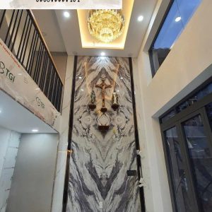 Tranh pvc đối xứng vách đứng