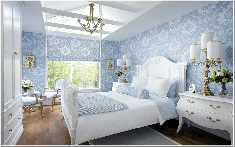 Lựa chọn giấy dán tường và cách bố trí giấy dán tường cho phòng ngủ