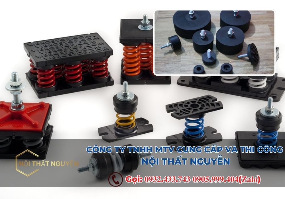 Cao su giảm chấn cần phải phù hợp với kích thước và hình dạng của các bộ phận máy móc, giúp đảm bảo hiệu quả giảm rung tối ưu.