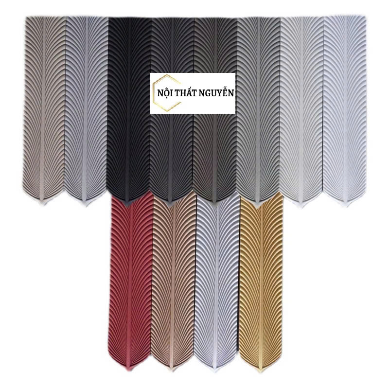 Tấm PU lông vũ không chỉ mang lại vẻ đẹp thẩm mỹ mà còn gia tăng giá trị cho không gian nhờ khả năng che khuyết điểm, cách âm, tạo chiều sâu không gian