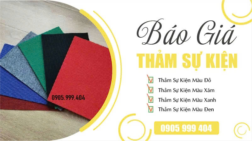 Thảm nỉ trải sàn giúp phân chia không gian khu vực trưng bày, dẫn lối tham quan và mang lại sự gọn gàng, sạch sẽ, chuyên nghiệp cho toàn bộ chương trình.