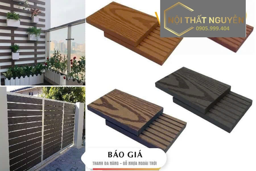 Thanh ốp tường ngoài trời là vật liệu được sản xuất từ hỗn hợp bột gỗ và nhựa, kết hợp thêm phụ gia giúp tăng độ bền, chống tia cực tím và khả năng chịu thời tiết.