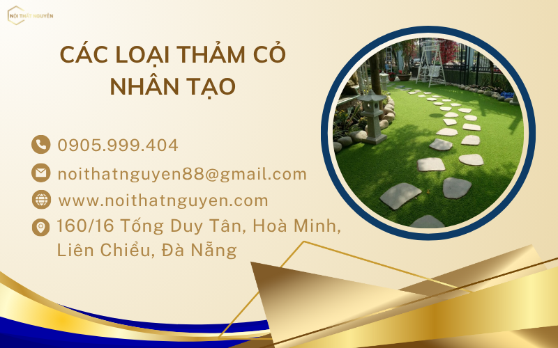 Các loại thảm cỏ nhân tạo