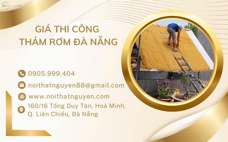 Giá thi công thảm rơm Đà Nẵng
