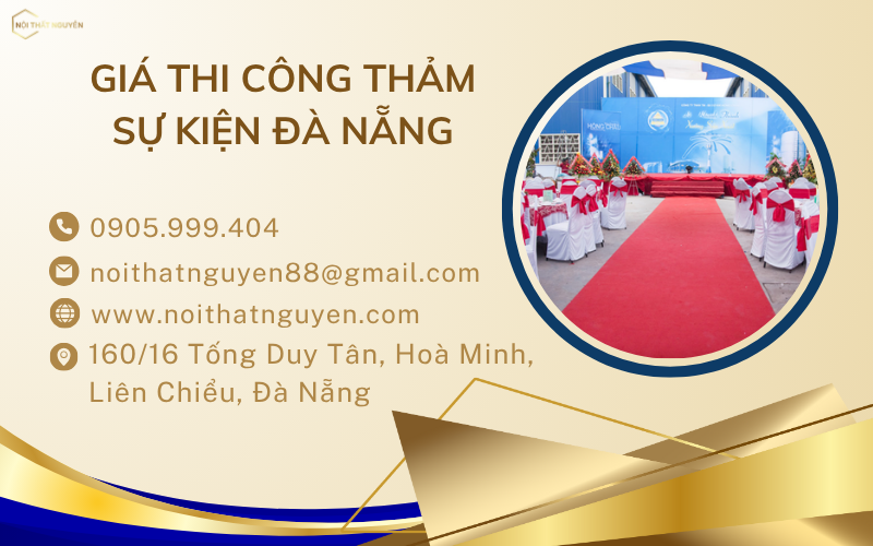 Giá thi công thảm sự kiện Đà Nẵng