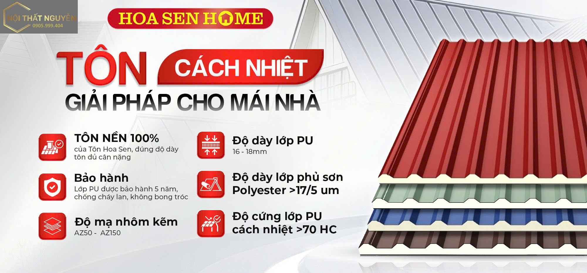 Tôn xốp cách nhiệt là giải pháp tối ưu giúp giảm thiểu sức nóng từ môi trường, tiết kiệm điện năng, nâng cao chất lượng sống và đảm bảo tuổi thọ cho các công trình dân dụng, nhà xưởng, kho lạnh và khu công nghiệp.