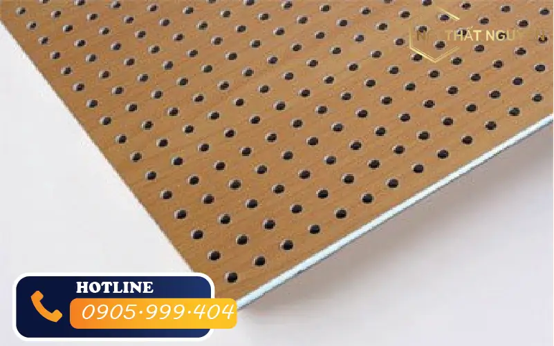 Tấm gỗ tiêu âm đục lỗ