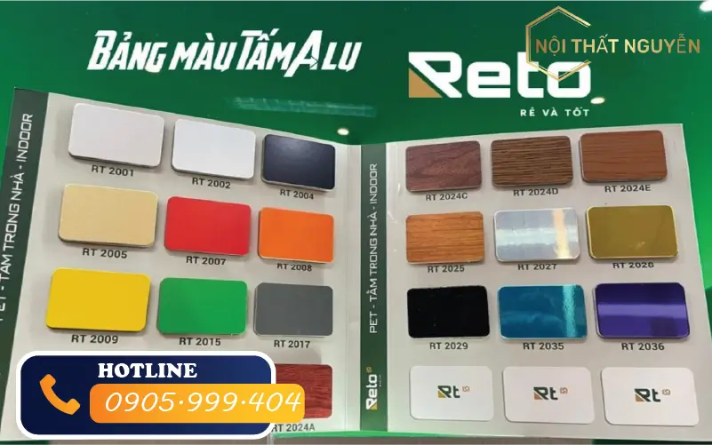 Bảng giá tấm alu Reto tại Đà Nẵng 2026 